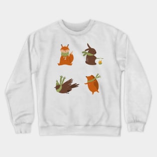 Autumn animals Crewneck Sweatshirt